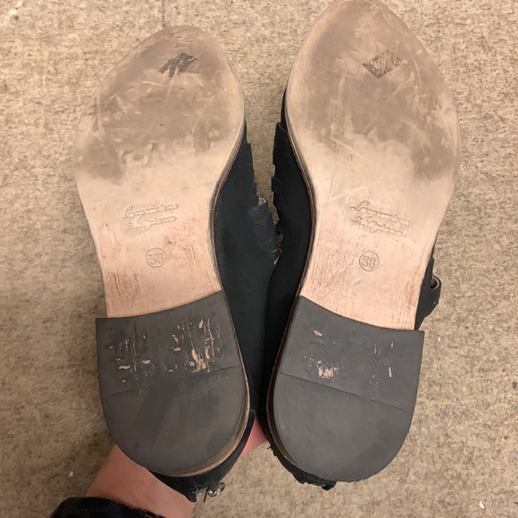 Free People Lost Valley Black Ankle Boots Women - Picture 5 of 7